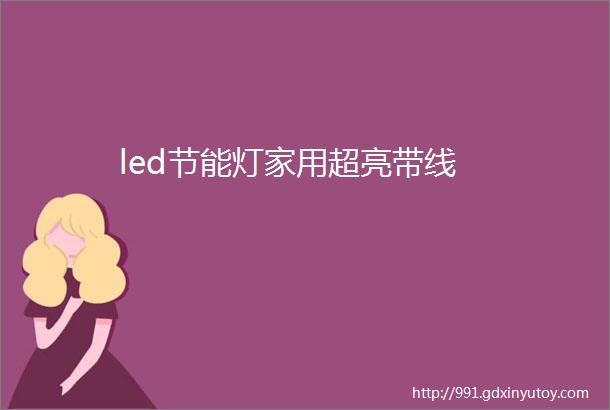 led节能灯家用超亮带线