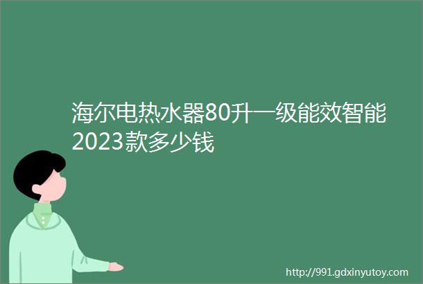 海尔电热水器80升一级能效智能2023款多少钱