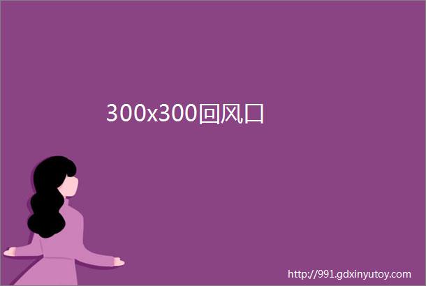 300x300回风口