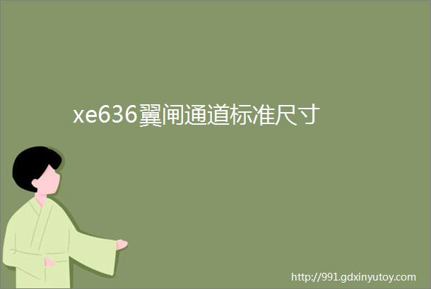 xe636翼闸通道标准尺寸