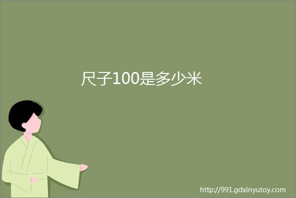 尺子100是多少米