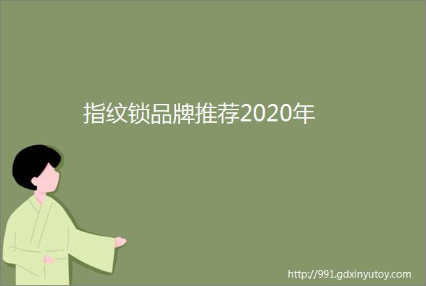 指纹锁品牌推荐2020年