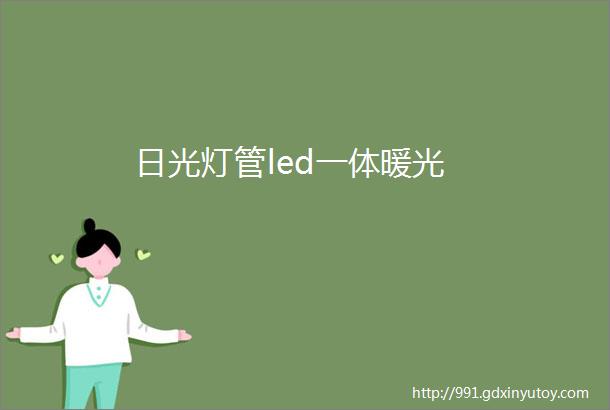 日光灯管led一体暖光