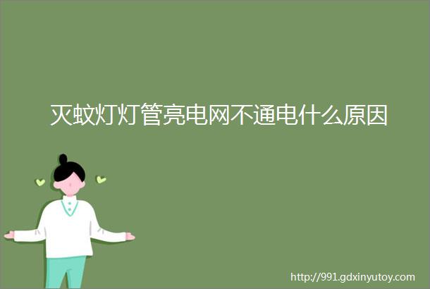 灭蚊灯灯管亮电网不通电什么原因