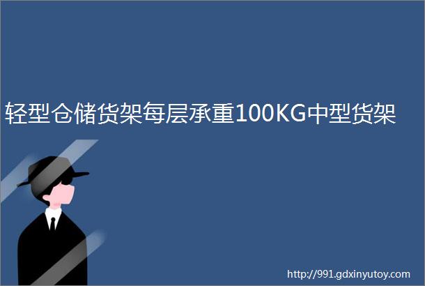 轻型仓储货架每层承重100KG中型货架