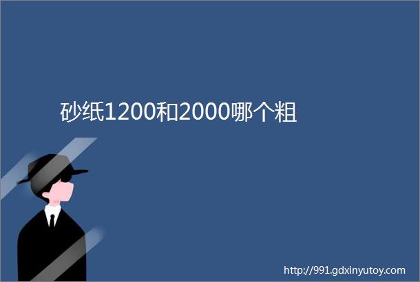 砂纸1200和2000哪个粗