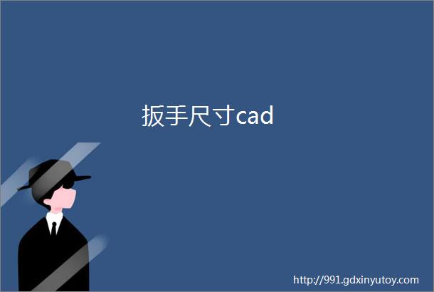 扳手尺寸cad