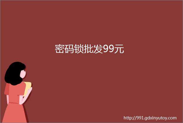 密码锁批发99元