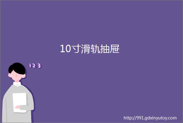 10寸滑轨抽屉