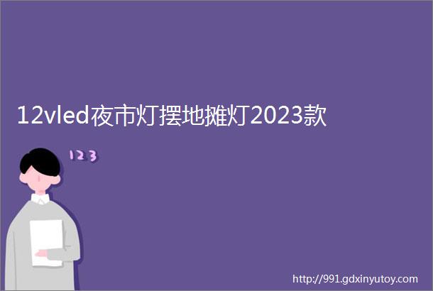 12vled夜市灯摆地摊灯2023款