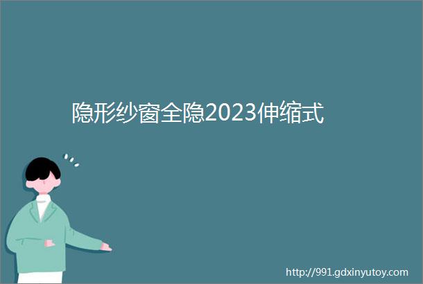 隐形纱窗全隐2023伸缩式